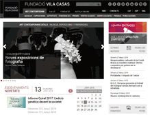 Tablet Screenshot of fundaciovilacasas.com